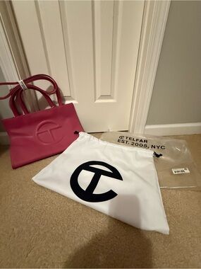 Telfar Corned Beef Shopping Tote with Embossed Logo